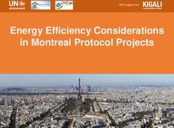 Energy Efficiency Considerations in Montreal Protocol Projects