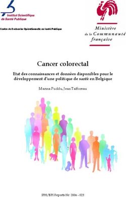 Cancer colorectal Etat des connaissances et données disponibles pour le développement d'une politique de santé en Belgique
