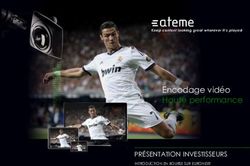 Encodage vid&eacute;o Haute performance - PR&Eacute;SENTATION INVESTISSEURS