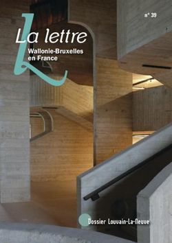 La lettre - Dossier Louvain-La-Neuve