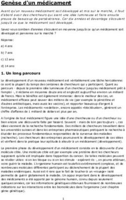 Genèse d'un médicament - Interpharma