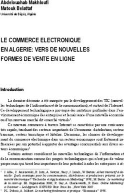 LE COMMERCE ELECTRONIQUE EN ALGERIE: VERS DE NOUVELLES FORMES DE VENTE EN LIGNE