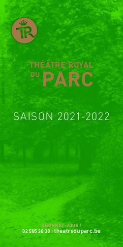 DU PARC SAISON 2021-2022 - TH&Eacute;&Acirc;TRE ROYAL - Th&eacute;&acirc;tre Royal du Parc