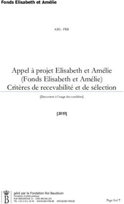 Appel à projet Elisabeth et Amélie (Fonds Elisabeth et Amélie) Critères de recevabilité et de sélection - Fonds Elisabeth et Amélie - Bonnes causes