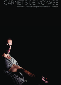 CARNETS DE VOYAGE Un journal chorégraphique de Gianfranco Celestino