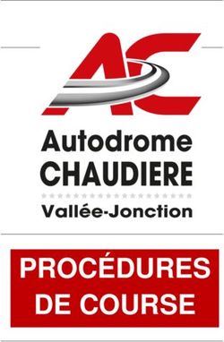 PROCÉDURES DE COURSE - Autodrome Chaudière