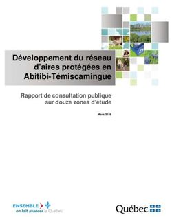 Développement du réseau d'aires protégées en Abitibi-Témiscamingue - Rapport de consultation publique sur douze zones d'étude