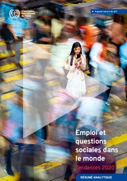 Questions sociales dans le monde - X Emploi et - Rapport phare du BIT