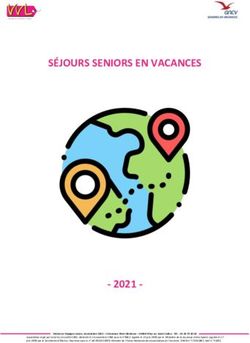 SÉJOURS SENIORS EN VACANCES 2021