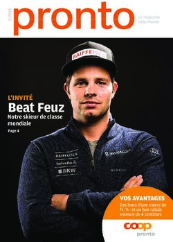 Beat Feuz L'INVIT&Eacute; - VOS AVANTAGES - Coop Pronto