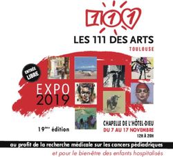 EXPO CHAPELLE DE L'HÔTEL-DIEU - DU 7 AU 17 NOVEMBRE