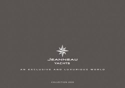 COLLECTION 2020 AN EXCLUSIVE AND LUXURIOUS WORLD - Soproyachts