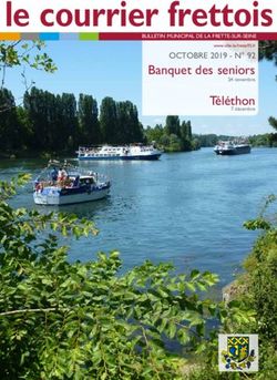 Le courrier frettois Banquet des seniors - OCTOBRE 2019 - N 92 www.ville-la-frette95.fr - La Frette sur Seine
