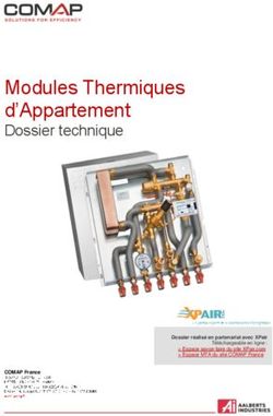 Modules Thermiques d'Appartement - Dossier technique
