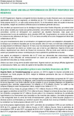 ARGENTA SIGNE UNE BELLE PERFORMANCE EN 2019 ET RENFORCE SES RÉSERVES