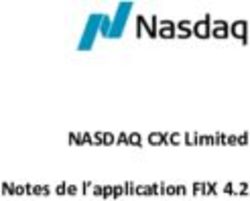 NASDAQ CXC Limited Notes de l'application FIX 4.2