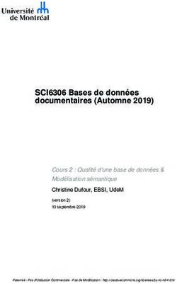 SCI6306 Bases de données documentaires (Automne 2019)