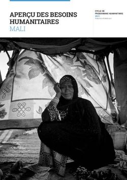 APER&Ccedil;U DES BESOINS HUMANITAIRES MALI - CYCLE DE PROGRAMME HUMANITAIRE 2021