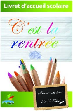 Livret d'accueil scolaire - Année scolaire 2021-2022 - Ville Esvres