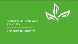 ECOTRANSIT WORLD RENCONTRES ECOTRANSIT WORLD 3 AVRIL 2019 CITÉ UNIVERSITAIRE INTERNATIONALE DE PARIS