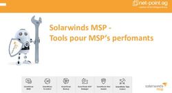 Solarwinds MSP - Tools pour MSP's perfomants - Tools pour MSP's perfomants