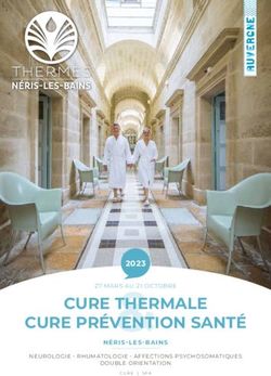 CURE THERMALE CURE PR&Eacute;VENTION SANT&Eacute; - 2023 N&Eacute;RIS-LES-BAINS