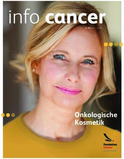 Info cancer - Onkologische Kosmetik - Fondation Cancer