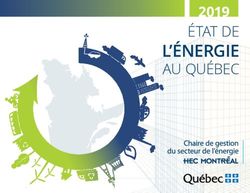 L'ÉNERGIE ÉTAT DE 2019 - Coalition Climat Montréal