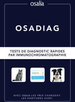 TESTS DE DIAGNOSTIC RAPIDES PAR IMMUNOCHROMATOGRAPHIE - AVEC OSALIA LES PRIX CHANGENT. LES HABITUDES AUSSI.