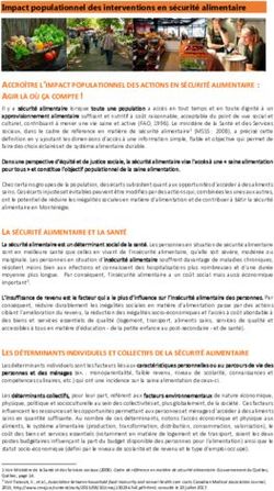 ACCROÎTRE L'IMPACT POPULATIONNEL DES ACTIONS EN SÉCURITÉ ALIMENTAIRE : AGIR LÀ OÙ ÇA COMPTE ! - Extranet