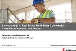 Swisscanto (CH) Real Estate Fund Swiss Commercial - C'est le bon moment pour investir - Swisscanto Asset Management SA