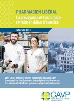 PHARMACIEN LIB&Eacute;RAL La pr&eacute;voyance et l'assurance retraite en d&eacute;but d'exercice - CAVP