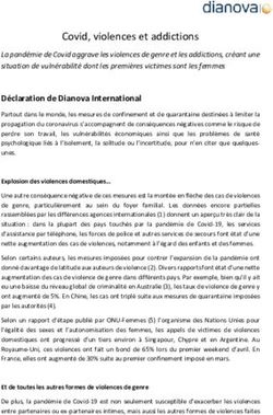 Covid, violences et addictions - Dianova International