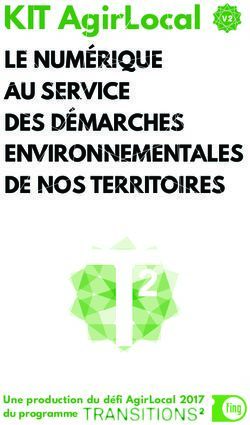 KIT AgirLocal LE NUMÉRIQUE AU SERVICE DES DÉMARCHES ENVIRONNEMENTALES DE NOS TERRITOIRES - Transitions2