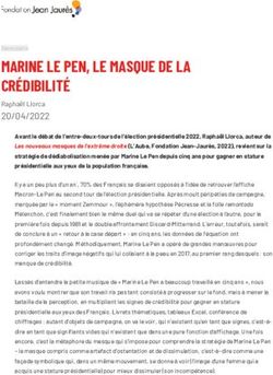 MARINE LE PEN, LE MASQUE DE LA CR&Eacute;DIBILIT&Eacute;