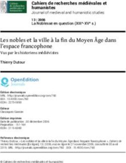 Les nobles et la ville à la fin du Moyen Âge dans l'espace francophone