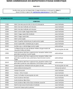 NOMS COMMERCIAUX DES BIOPESTICIDES D'USAGE DOMESTIQUE