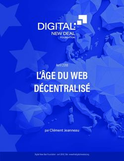 L'ÂGE DU WEB DÉCENTRALISÉ - DIGITAL NEW DEAL - The Digital New Deal Foundation