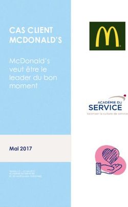 CAS CLIENT MCDONALD'S - MCDONALD'S VEUT ÊTRE LE LEADER DU BON MOMENT - MAI 2017 - ACADÉMIE DU SERVICE