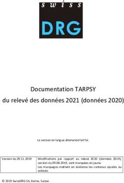 Documentation TARPSY du relevé des données 2021 (données 2020)