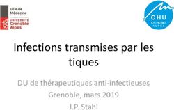 Infections transmises par les tiques - DU de thérapeutiques anti-infectieuses Grenoble, mars 2019 J.P. Stahl - Infectiologie