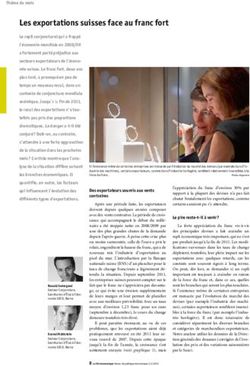 Les exportations suisses face au franc fort