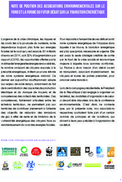 Note de position des associations environnementales sur le fond et la forme du futur d&eacute;bat sur la transition &eacute;nerg&eacute;tique