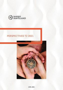 PERSPECTIVES T2 2021 - AVRIL 2021 - Banque Havilland