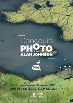 PHOTO ALAN JOHNSON Inscription jusqu'au 18 janvier 2020 sur : Festival de la Camargue