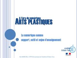 ARTS PLASTIQUES A l'ère du numérique Le numérique comme support, outil et enjeu d'enseignement - Académie d'Orléans-Tours