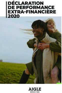 DÉCLARATION DE PERFORMANCE EXTRA-FINANCIÈRE 2020 - Aigle