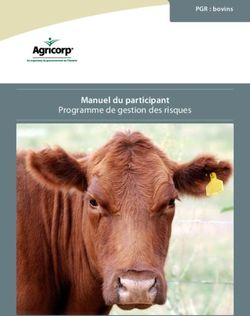 Manuel du participant - Programme de gestion des risques - PGR : bovins - Agricorp