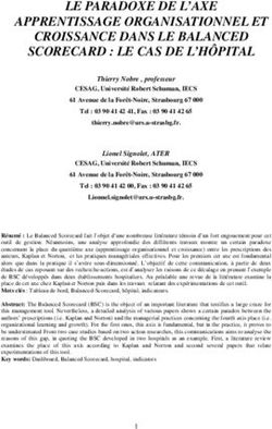 LE PARADOXE DE L'AXE APPRENTISSAGE ORGANISATIONNEL ET CROISSANCE DANS LE BALANCED SCORECARD : LE CAS DE L'HÔPITAL