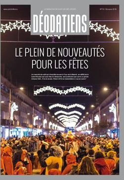 LE PLEIN DE NOUVEAUTÉS POUR LES FÊTES - Ville de Saint-Dié-des ...